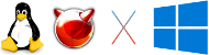 Linux, FreeBSD, OSX, Windows